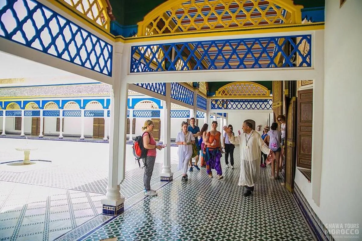 Saadian Tombs and Bahia Palace medina tour in Marrakech