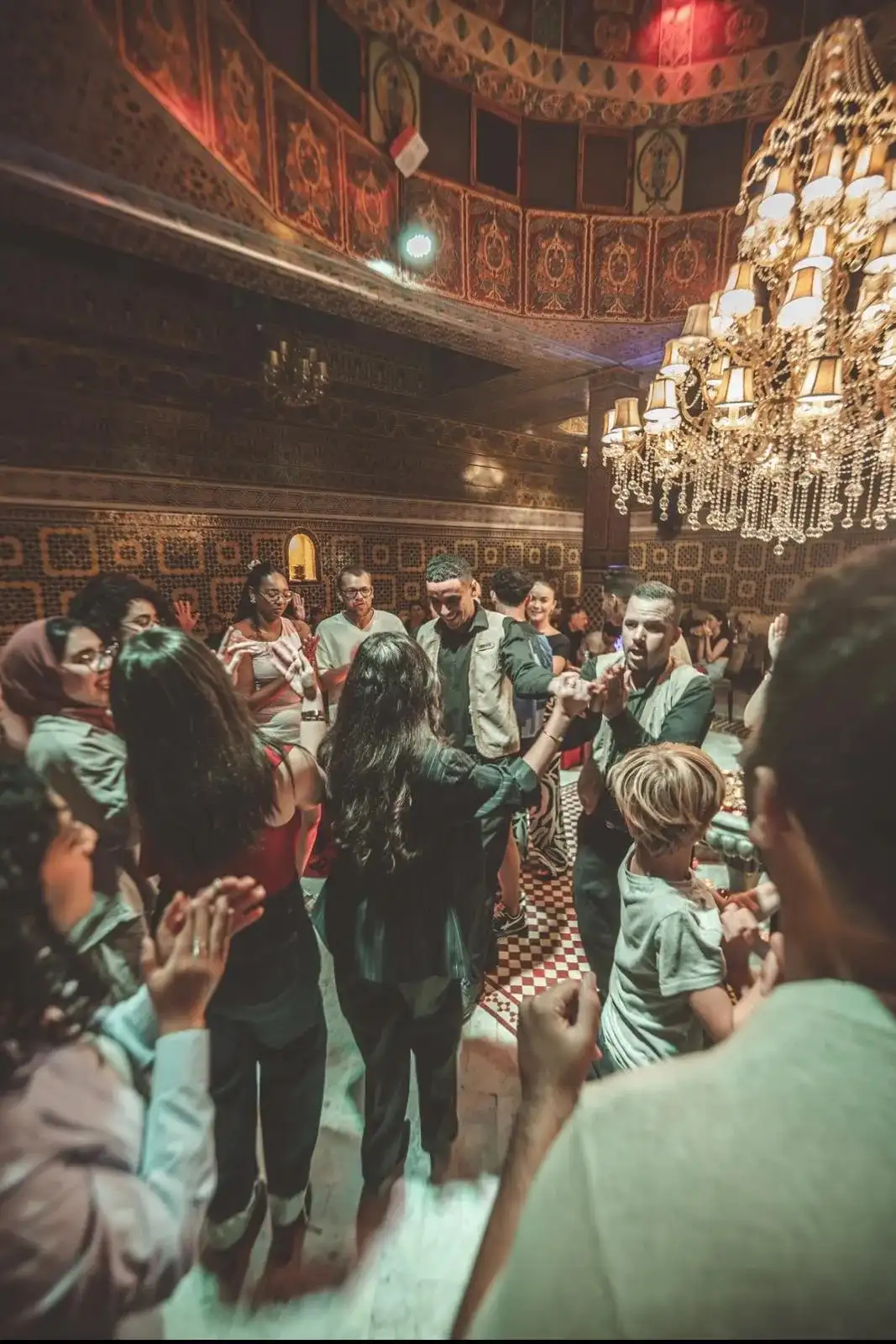 Traditional entertainment at Dar Essalam Marrakech
