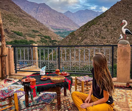 Imlil Valley Berber village scenery on the Atlas Mountains tour
