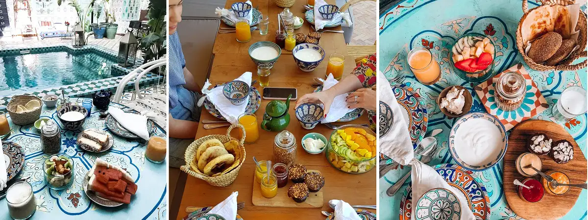 riad be marrakech food
