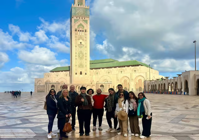 Hassan II Mosque in Casablanca on a day trip from Marrakech