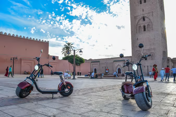 EcoScooter city tour in Marrakech