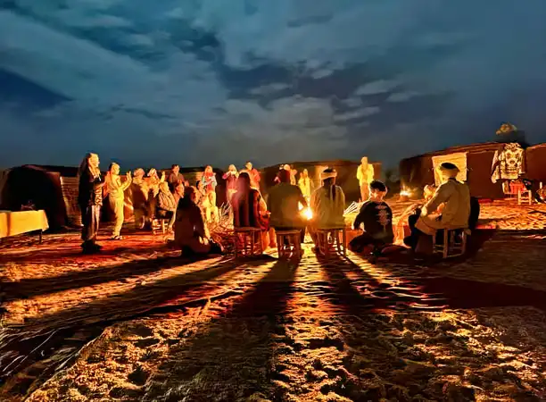 Marrakech to Merzouga 3-day desert tour route overview
